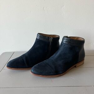 Comptoir Des Cotonniers Women’s Navy Suede/Leather Ankle Boots - 38EU/8US